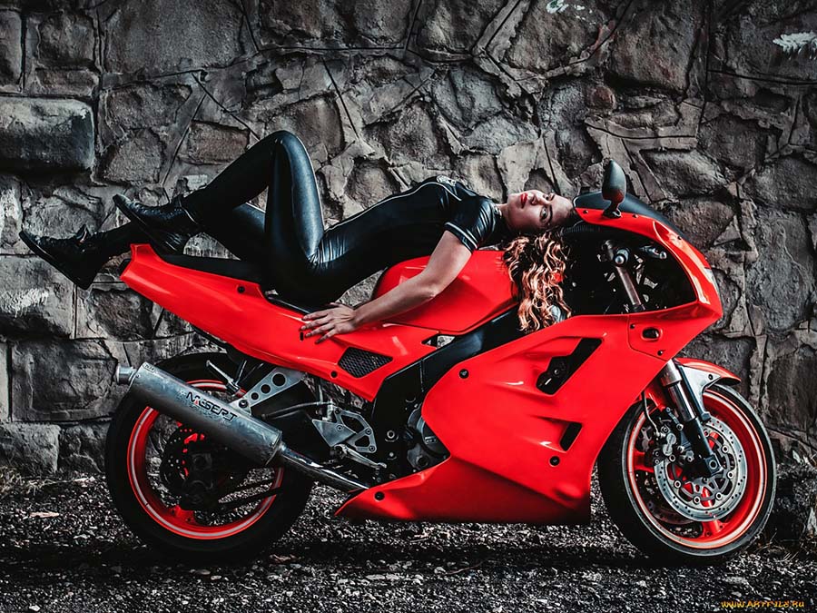 Beautiful girl Beautiful girls and motorcycles in London